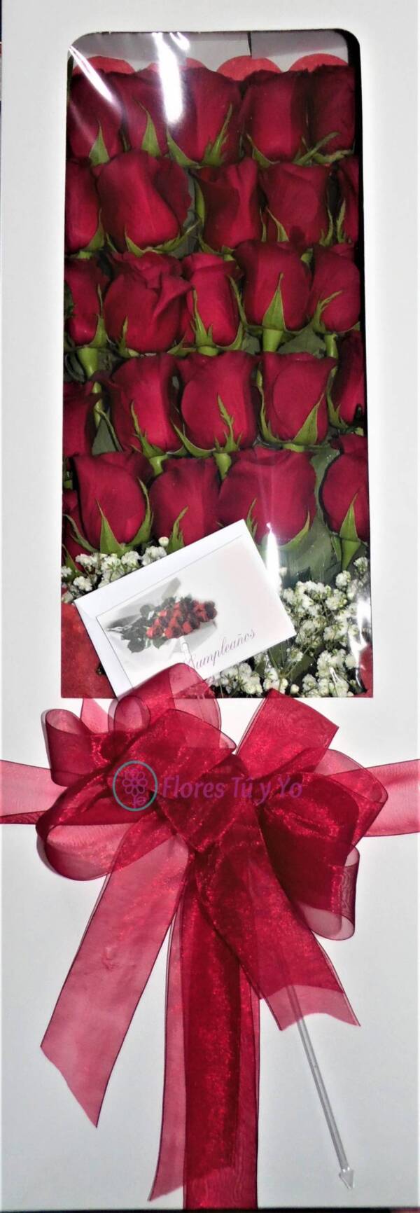Caja De 25 Rosas